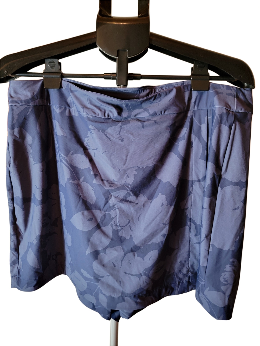 SPANX Sunshine Skort Blue Floral Floret Pattern Size XL - EUC